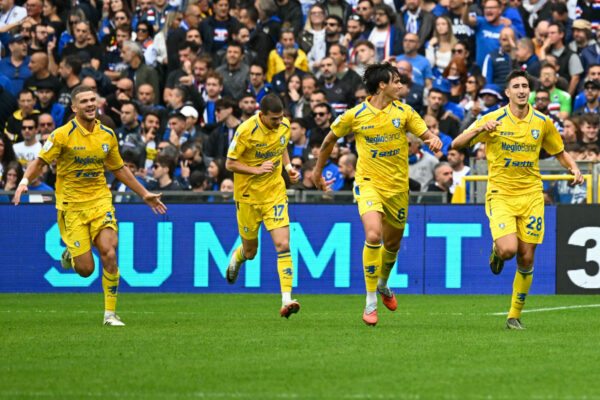 Serie B, Day 9, Genova, Stadio Ferraris, Sampdoria - Frosinone, in the photo: exultation Zilli